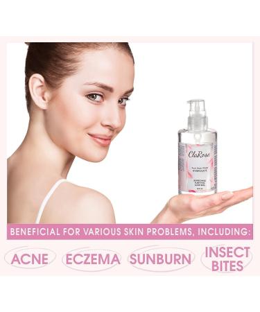 ClaRose 100% Natural Rose Water Hydrating and Purifying Vegan Toner 2x 250ml - Buy Online on GoSupps.com