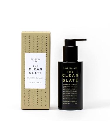 Caldera + Lab The Clean Slate | Men's Organic Foaming Facial Cleanser for Dry Sensitive & Normal Skin Vegan Natural & Antioxidant Packed Exfoliating Face Wash