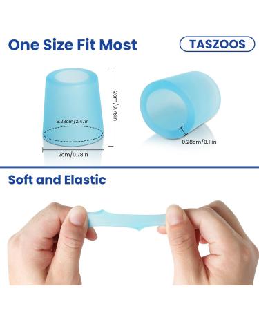 20pcs Gel Toe Sleeves - Aloe Vera Toe Protectors for Corns Blisters & Hammer Toes - Cushions for Pinky Toe (Blue - Buy Online on GoSupps.com