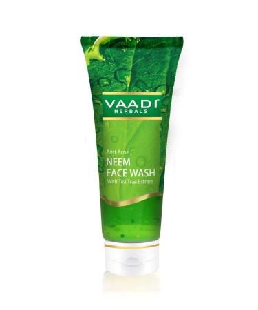 Vaadi Herbals Anti Acne Neem Face Wash with Tea Tree Extract | 60g - Clear Skin Solution for Acne Prone Skin - Buy Online on GoSupps.com