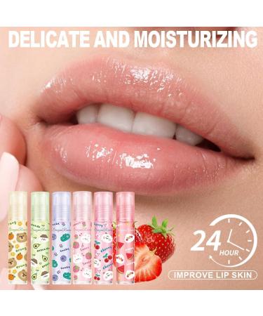 6pcs Roll-On Lip Gloss Set Gloss L vres Aromatis Aux Fruits Maquillage Brillant Pour Les Enfants Et Les Adolescents Non Toxique Adapt Aux Enfants - Buy Online on GoSupps.com