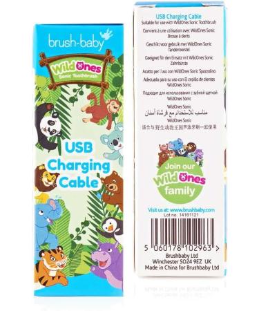 Brushbaby Magnetic USB Charging Cable for WildOnes Sonic Toothbrush - Fast Shipping Worldwide - Buy Online on GoSupps.com