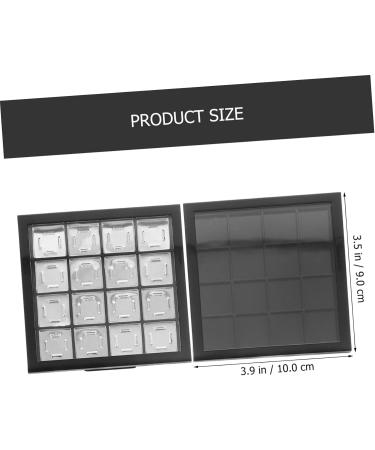 NOLITOY 2pcs Eye Shadow Box Blush for Cheeks Empty Eyeshadow Case Eyeshadow Sub Plate Supplies Travel Pack 9.5X9.5X1.5CM As Shown - Buy Online on GoSupps.com