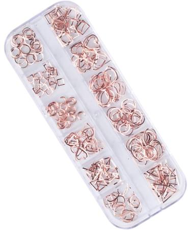 minkissy Nail Art Rivet 1 Box Manicure Tools Rose Gold Decorations Manicure Decoration Rivet 3d Nail DIY Nail Accessories Size 1 Picture 2 - Buy Online on GoSupps.com