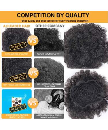 High Puff Afro Curly Wig Ponytail | 8 Inch Short Kinky Synthetic Clip-In Tail | 2 pcs - Best Quality Hair Bun Chignon - Buy Online on GoSupps.com