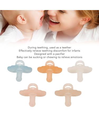 Silicone Baby Pacifiers - 5 Pack for Emotion Relief & Tooth Pain | Portable & Washable - Buy Online on GoSupps.com