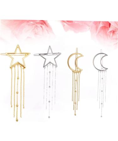FRCOLOR Hair Sparkly Hair Rhinestone Hair Barrette Hair Accessories metal hair clip rhinestone hair clips Star Hair barrettes for girls women s hair pin decorate women's Clips - Buy Online on GoSupps.com