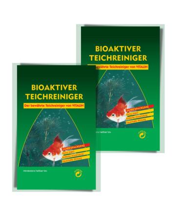Vitalin pond cleaner biological algae stop & clear water harmless for fish plants 50g 2-pack
