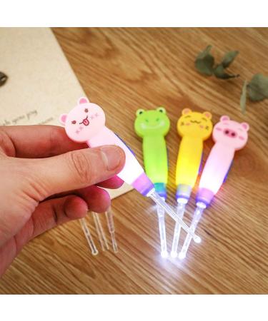 FUNZZY Cartoon Ear Scoop Lovely Animal Ear Scoops Ear Pick Tool Ear Wax Cleaners Party Gifts for Kids (Pig + Cat + Cat + Frog) - Buy Online on GoSupps.com