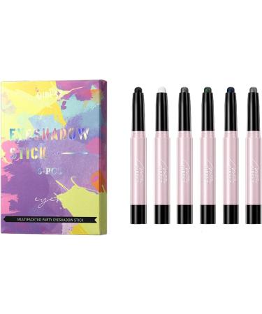 Creamy Shimmer Matte Eyeshadow Stick - Shimmer Matte Waterproof Eyeshadow Pencils - Cosmetic Makeup Eyeshadow Pencils for Women M/l 2 Teams - Buy Online on GoSupps.com