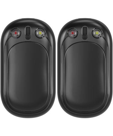 Hand Warmers Rechargeable, SECHKISS 2-Pack 5000mAh Reusable Portable Hand Warmer, 2 in 1 Electric Pocket Warmer Great for Outdoor, Hunting, Golf, Camping, Warm Gifts for Women Men Black