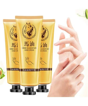 GMWD 30ml Horse Oil Hand Cream Hand Foot Repair Cream Anti-Aging Horse Oil Skin Care Moisturizing Whitening Cream Hand Care for Rough Dry and Cracked Hands Feet - Buy Online on GoSupps.com