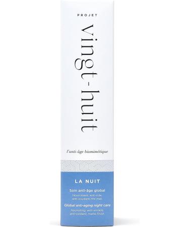 Projet Vingt-Huit Night Cream Nourishing Anti-Aging Treatment Patented Active Cellular Regeneration RGNA28 50ml bottle 50 days of treatment 98.5% ingredients of natural origin Made in France - Buy Online on GoSupps.com