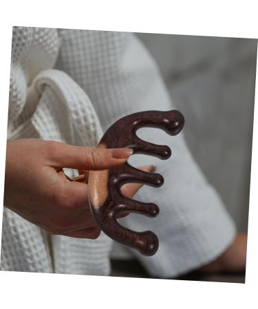 Buy Gogogmy Portable Massage Comb - Scalp Therapy Device Broad Tooth Wooden Comb (10.5x5 cm) - International Shipping Available - Buy Online on GoSupps.com