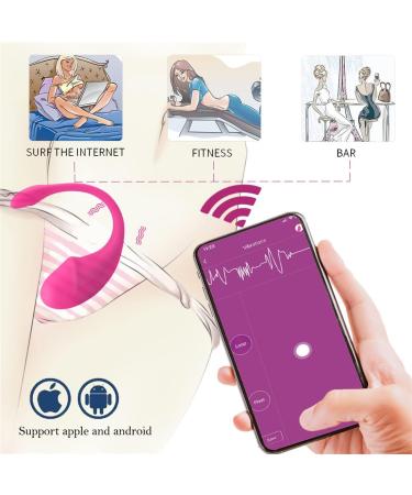 Women s Silicone Pelvic Floor Muscle Exerciser - Waterproof Bladder Control Trainer with APP Remote - Rechargeable Rose Red - Buy Online on GoSupps.com