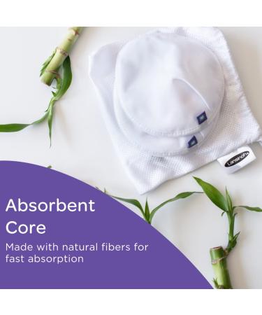 Lansinoh Washable Nursing Pads - 4 Pack with Wash Bag | Ultimate Breastfeeding Comfort - Buy Online on GoSupps.com
