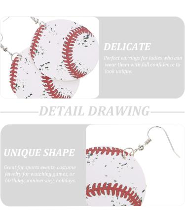 ABOOFAN 15 Pairs Baseball Earrings Dangle Earrings Sports Game Earrings Statement Earrings for Women Earrings for Women Trendy Football Gifts Female Earrings Volleyball Fan Leather Lovers - Buy Online on GoSupps.com