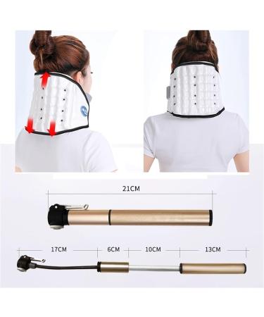 Alkani Cervical Traction Collar for Neck & Shoulder Pain Relief | Strong Neck Stretcher & Support | Beige Half-Rigid Pads for Comfort | International Shipping - Buy Online on GoSupps.com