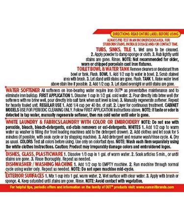 2-Pack Iron & Rust Cleaner Powder | 28oz Powerful Whole Home Cleaning Formula for Toilet Shower Tub Tile & Laundry - 56oz Total - Buy Online on GoSupps.com