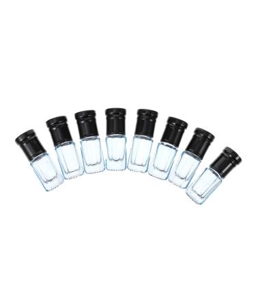 FRCOLOR 8Pcs amber perfume Bottled Roller Bottle Essential Oil Spray bottle essential oil bottle glass bottle essential oil roller essential oil Roller bottle travel liquid 1.85x5.2cm Blue