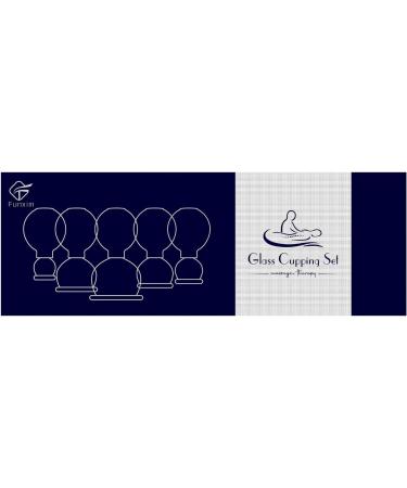 High-Quality Glass Cupping Set - 5 Piece Blue Cupping Glasses with TPU Suction for Relaxation & Wellness - Effective Fascia Scraping - Buy Online on GoSupps.com