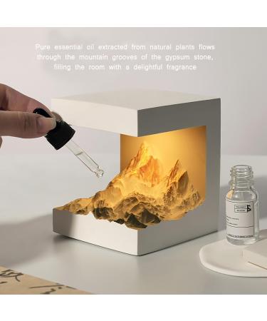 Buy Upgraded Aromatherapy Diffuser with 3D Mountain Night Light - Perfect Essential Oil Diffuser for Home & Office | Ideal Gift for Ladies & Gentlemen - Buy Online on GoSupps.com