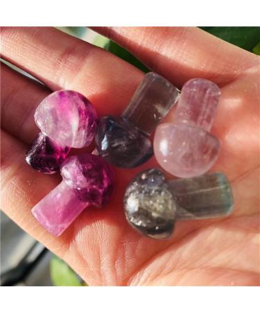 Natural Crystal Rough Natural Rainbow Fluorite Mushroom Quartz Hand Carvedgem DecorationStones (Size : 2cm 3pc) (Size : 2cm 1pc) - Buy Online on GoSupps.com
