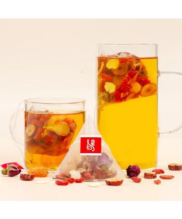 Rose Ginseng Tea Bags 10gX30 Tea Bags 300g Red Dates Goji Berries Longan Combination Of Floral Tea - Buy Online on GoSupps.com