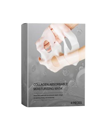4 Face Masque Sheets - Face Masque Sheets Sensitive Skin - Moisturizing Hydrating Face Masque Skin Care Sheet For Skincare