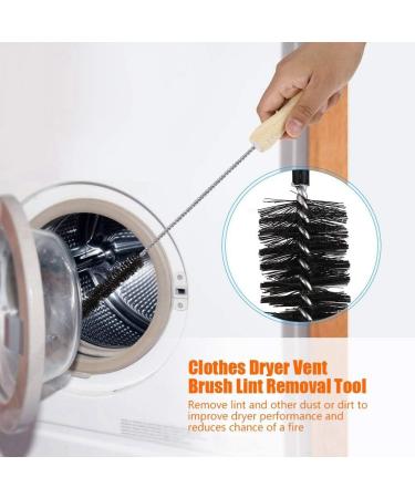 tesrgre Dryer Vent Cleaner Dryer Lint Brush Vent Trap Cleaner Long Flexible Refrigerator Coil Brush - Buy Online on GoSupps.com