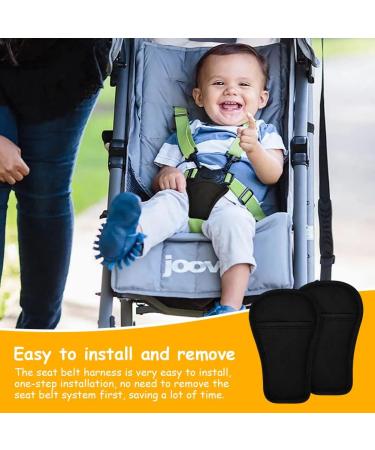 2Pcs AOMIG Baby Crotch Cover & Seat Belt Cushion Set | Universal Car Seat Protector for Pushchair & Stroller - Buy Online on GoSupps.com