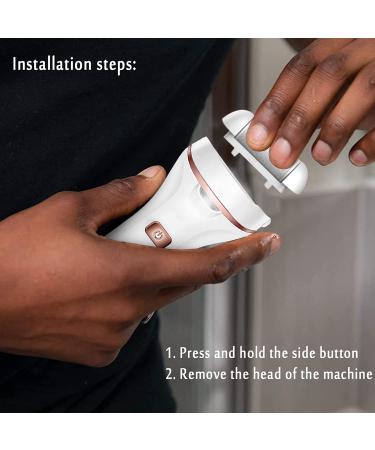 Rechargeable Electric Callus Remover Spa Pedicure Tool | 2-Speed Foot Care Device - White - Buy Online on GoSupps.com