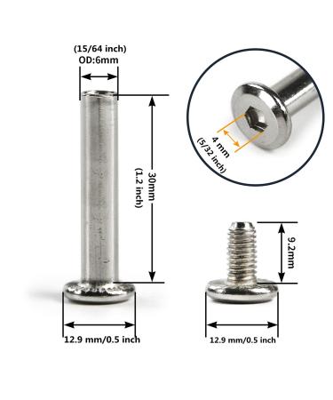 10 Pack Zoofen Inline Skate Replacement Bearings 6mm OD Screws for Roller Blades - Skate Wheel Axles - Buy Online on GoSupps.com
