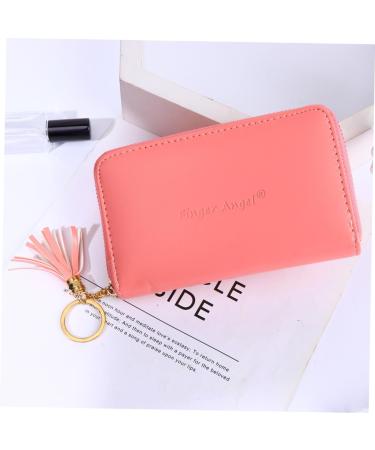 Healeved Nail Print Stencil Card Holder Nail Stamping Plates Holder Bag Stamp Plate Organizer Nail Stamping Plate Holder Small Stand Purse Stand Card Pouch Cards Square Pink Wallet Holder 16x12cm Pink - Buy Online on GoSupps.com