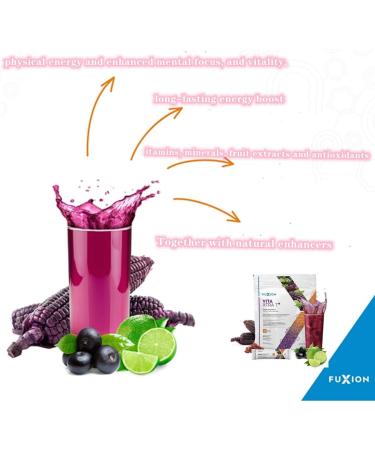 Zeal by Fuxion Vita Xtra T - Natural Herbs & Fruits Clean Energy Drink with Natural Caffeine - 28 ct Pouch - Buy Online on GoSupps.com