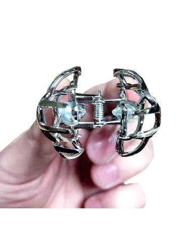 TANG SONG 4PCS Flower Style Metal Hair Claw Clips Set for Women - Silver, Gold, Rose Gold, Black - Hair Catch Barrette Jaw Clamp for Half Bun Hairpins - Ideal for Thin Hair - Floral Design - Buy Online on GoSupps.com