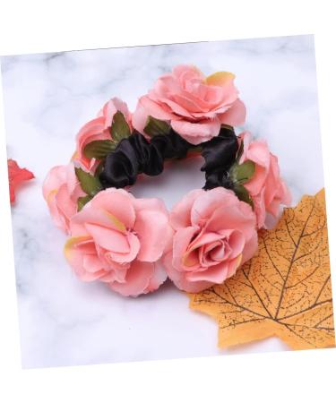Beatifufu 1 Piece Flower Hair Accessories Rose Headband Pink Scrunchie Hairpieces for Women Elastic Thick Hair Holder Hair Bobbles for Women Girls Hair Scrunchie Women's Hair Scrunchie - Buy Online on GoSupps.com