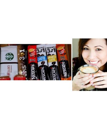 Instant Coffee Gift Box | 6 Variety Coffee Flavours | Mocha Cappuccino Latte Vanilla Caramel 3 in 1 Coffee Fantastic Letterbox gifts for Coffee Lovers| Biscuits Wafers | All Occasion| Birthday - Buy Online on GoSupps.com