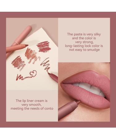 KISSIO Creamy Lip Liner Pencil | Long Lasting Matte Lip Liner (03#Whisper) | Non-Dry & Easy to Use | Cruelty-Free | 0.02 oz - Buy Online on GoSupps.com