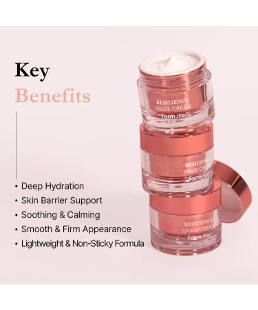 FARMSTAY Resilience Snail Cream Korea Skincare 2.82 oz - Buy Online on GoSupps.com