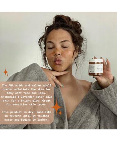 Bright Star Scrub Face & Lip Polish | Radiant Hydrated Skin | Natural Vegan Sulfate-Free | Scar Minimizer for Sensitive Skin - Buy Online on GoSupps.com