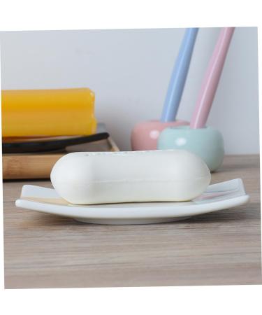Ciieeo Box Bathroom Soap Container Tribute Dish Pearlescent Soap Dish Home Soap Case Earth Tones Earth Color Soap Dish Household Soap Dish Soap Dish Ceramic Soap Dish Blush Ceramics White - Buy Online on GoSupps.com