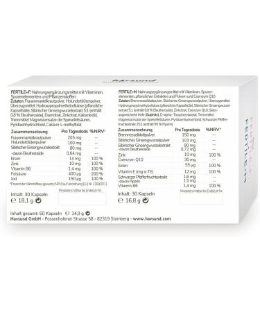 Buy H vsund Fertile+ Duo Fertility Complex for Couples | 30 Capsules - Vitamins for Women & Men | Fertility Support Set for His & Her Needs - Buy Online on GoSupps.com