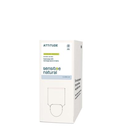 ATTITUDE Gentle Hand Soap for Sensitive Skin EWG Verified Enriched with Oats Dermatologically Tested Vegan Unscented Bulk Refill 67.6 Fl Oz Unscented 67.6 Fl Oz (Pack of 1)