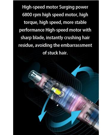 Men's Ear and Nose Hair Trimmer | Powerful Dual-Blade Motor for Smooth Wet/Dry Trimming - International Shipping Available - Buy Online on GoSupps.com