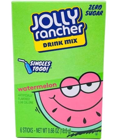 Jolly Keto Sensations: Low Carb Zero Sugar Drink Mix - 1 box - of Watermelon Drink Mix - 6 Single Servings - Sugar Free Drink Mix - Comes with 2 Paper Straws and 1 Exclusive PALiSOL CREATiONS Stickers - Buy Online on GoSupps.com