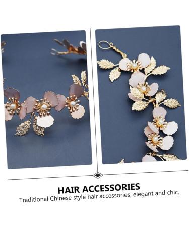 Ipetboom 1pc Hair Comb Flower Hair Accessories Hair Supply Wedding Photo Props Bridal Hair Clip Crystal Tiara Headpiece Bridal Hair Accessories Metal Hair Band Alloy Bride Pearl Mosaic - Buy Online on GoSupps.com