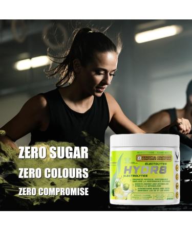 HYDR8 Electrolytes Citrus Charge - All-Natural Hydration Blend | 36 Servings | Zero Sugar No Artificial Additives | Banned Substance Free - Buy Online on GoSupps.com