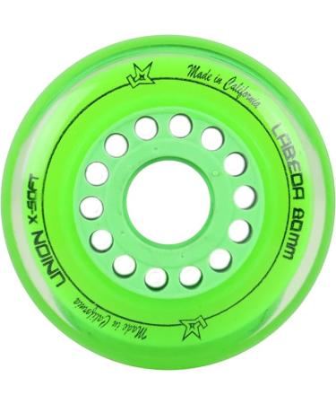 Labeda Wheels 80mm /76mm Hilo Set Union Green Inline Indoor Roller Hockey - Buy Online on GoSupps.com
