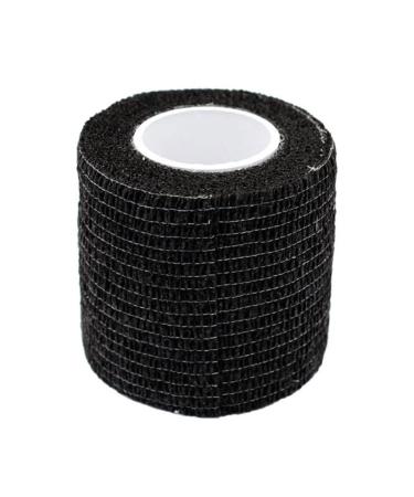 Self Adherent Wrap Adhesive Bandage Bandage Tape Waterproof Elastic Bandage Tape Breathable Athletic Wrap Black 5x450cm..